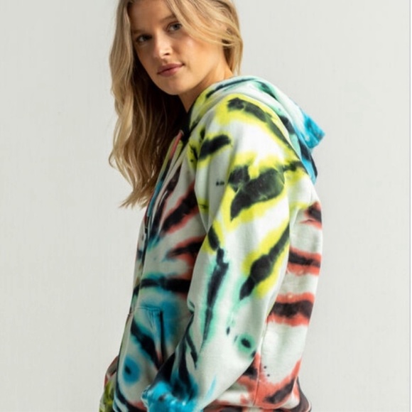 🔆VOLCOM🔆TIE DYE HOODIE SWEATSHIRT - Picture 6 of 11